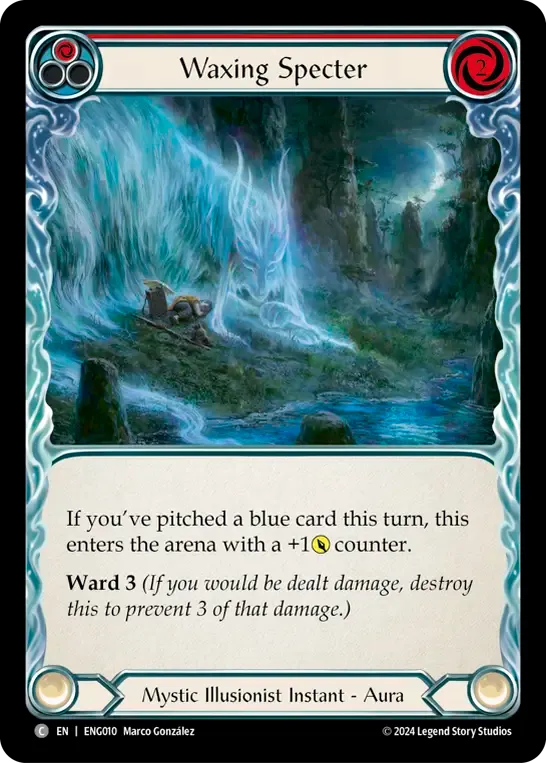 Waxing Specter (Red) from Enigma - Blitz Deck - Flesh and Blood