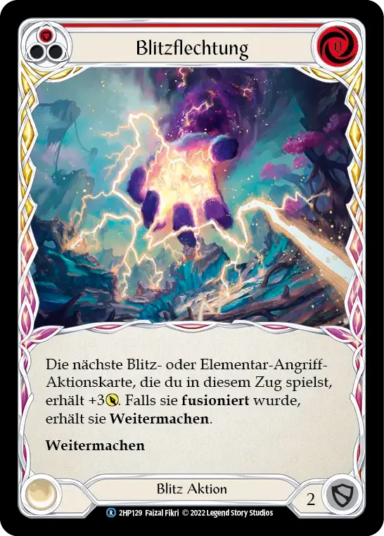 Weave Lightning (Red) — History Pack 2 - Black Label — Flesh and Blood