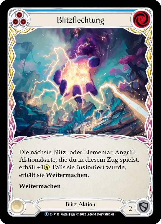 Weave Lightning (Blue) — History Pack 2 - Black Label — Flesh and Blood