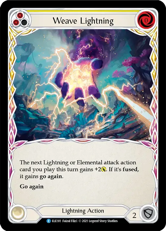 Weave Lightning (Yellow) from Tales of Aria - Flesh and Blood