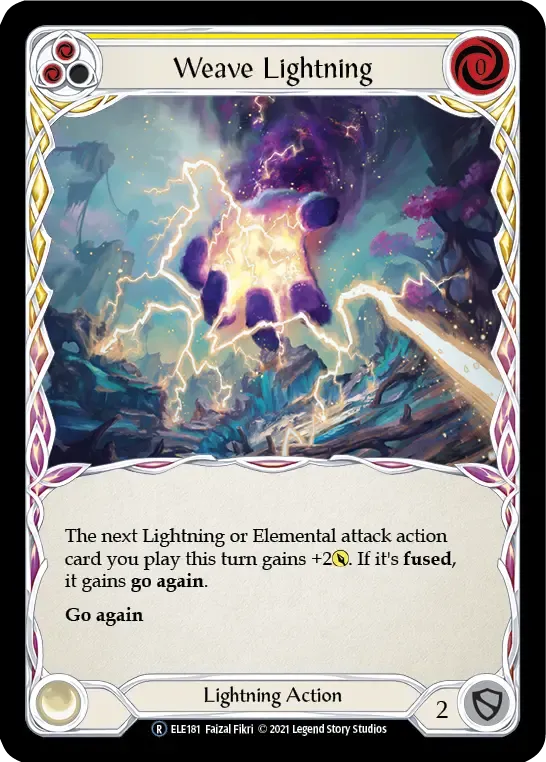 Weave Lightning (Yellow) — Tales of Aria - Unlimited — Flesh and Blood
