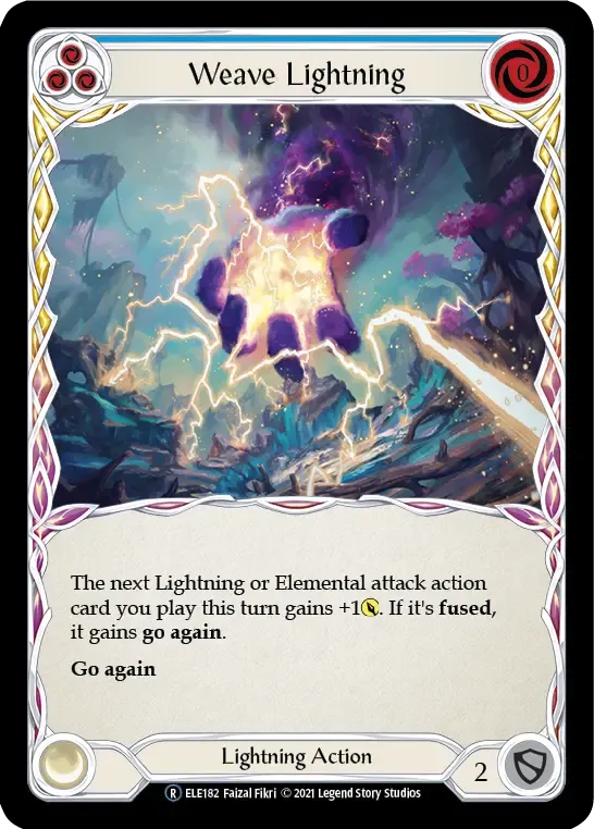 Weave Lightning (Blue) — Tales of Aria - Unlimited — Flesh and Blood