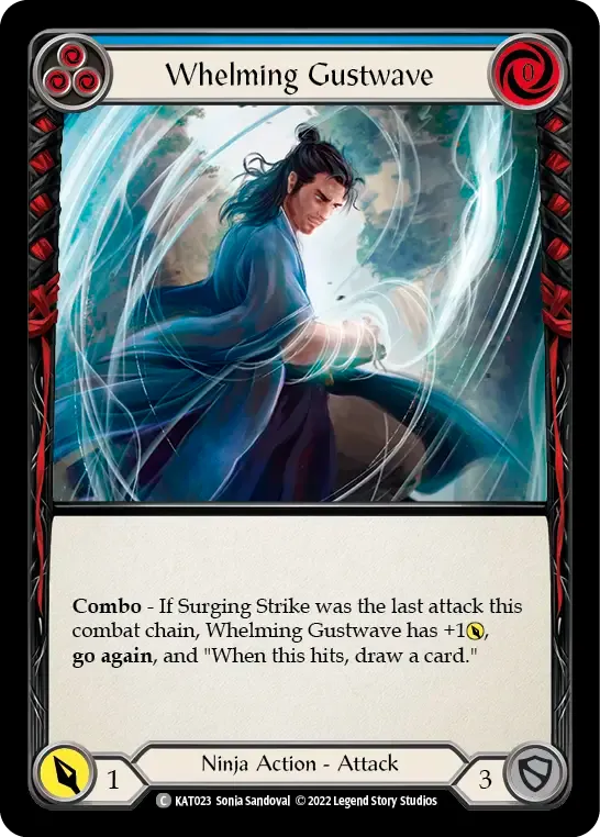 Whelming Gustwave (Blue) — Katsu - Blitz Deck — Flesh and Blood