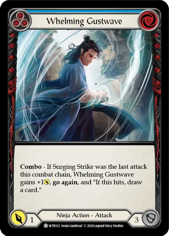 Whelming Gustwave (Blue) — Welcome to Rathe - Unlimited — Flesh and Blood