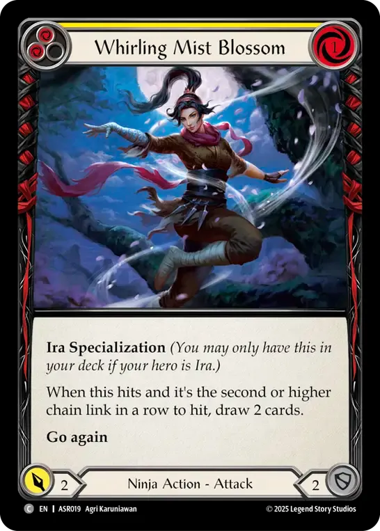 Whirling Mist Blossom (Yellow) — Armory Deck - Ira, Scarlet Revenger — Flesh and Blood