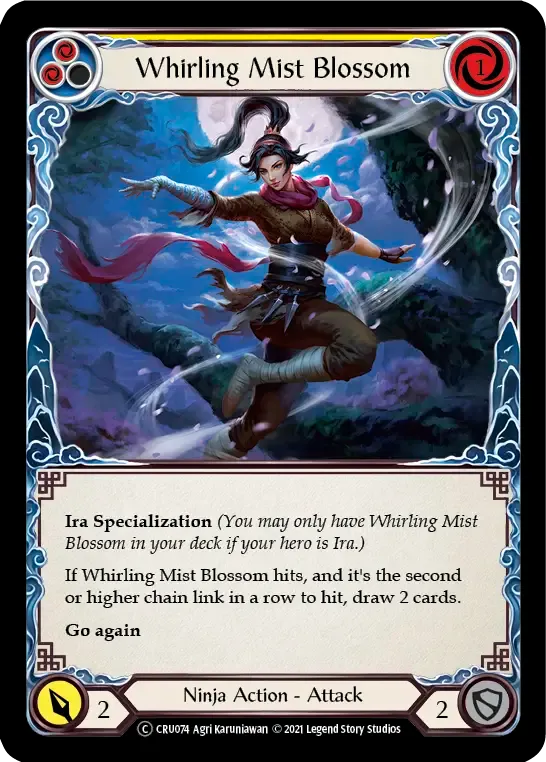 Whirling Mist Blossom (Yellow) — Crucible of War - Unlimited — Flesh and Blood