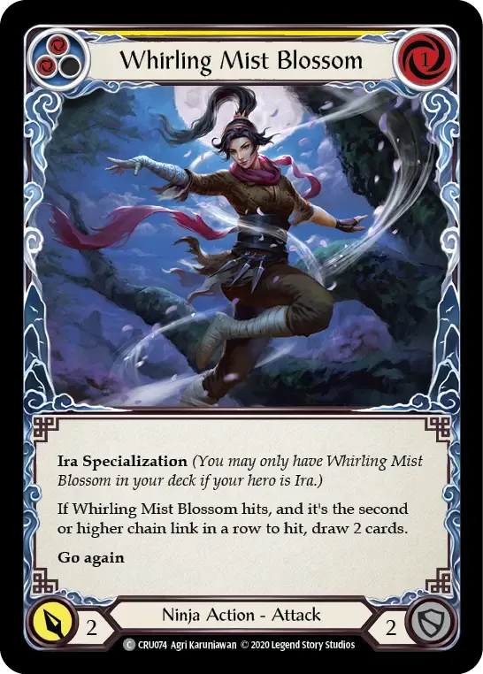 Whirling Mist Blossom (Yellow) — Flesh and Blood: Promo Cards — Flesh and Blood