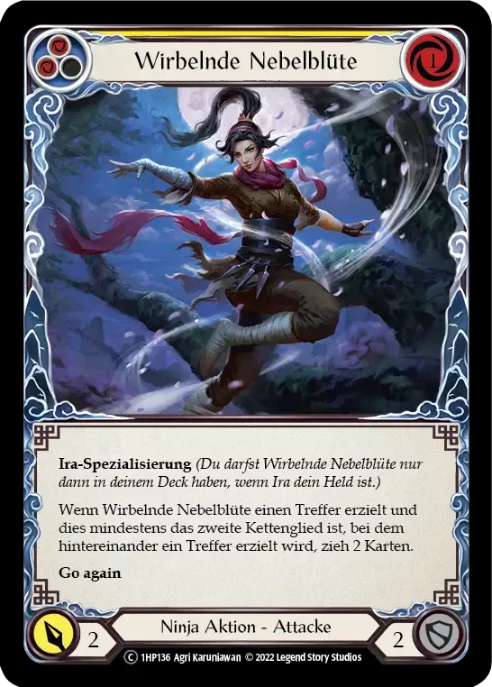Whirling Mist Blossom (Yellow) — History Pack 1 - Black Label — Flesh and Blood