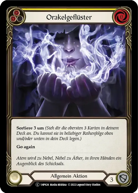 Whisper of the Oracle (Yellow) — History Pack 1 - Black Label — Flesh and Blood