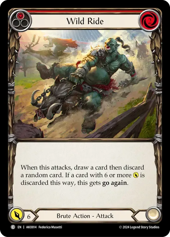 Wild Ride (Red) — Armory Deck - Kayo, Armed and Dangerous — Flesh and Blood