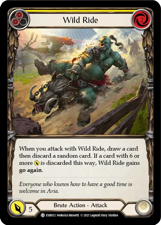 Wild Ride (Yellow) — Everfest — Flesh and Blood