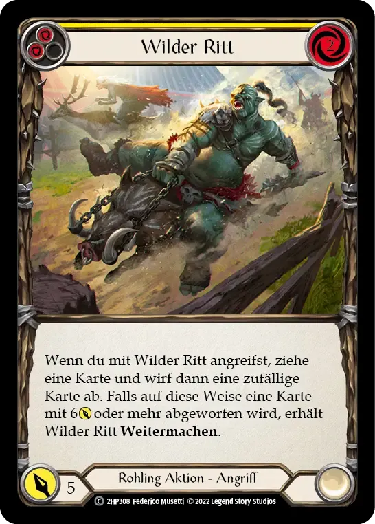 Wild Ride (Yellow) — History Pack 2 - Black Label — Flesh and Blood