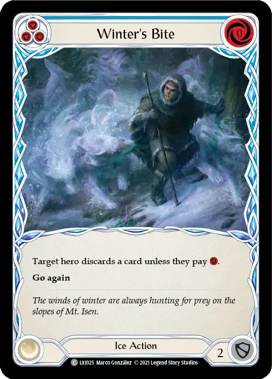 Winter's Bite (Blue) from Lexi - Blitz Deck - Flesh and Blood