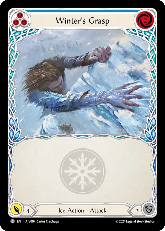 Winter's Grasp (Blue) — Armory Deck Origins - Jarl Vetreiði — Flesh and Blood