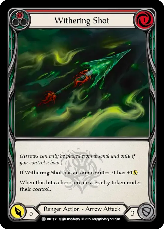 Withering Shot (Red) — Outsiders — Flesh and Blood