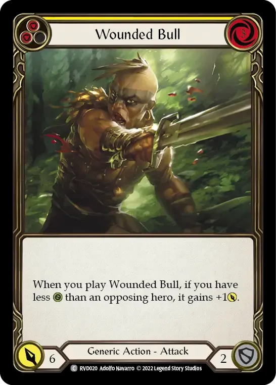 Wounded Bull (Yellow) — Classic Battles: Rhinar vs Dorinthea — Flesh and Blood