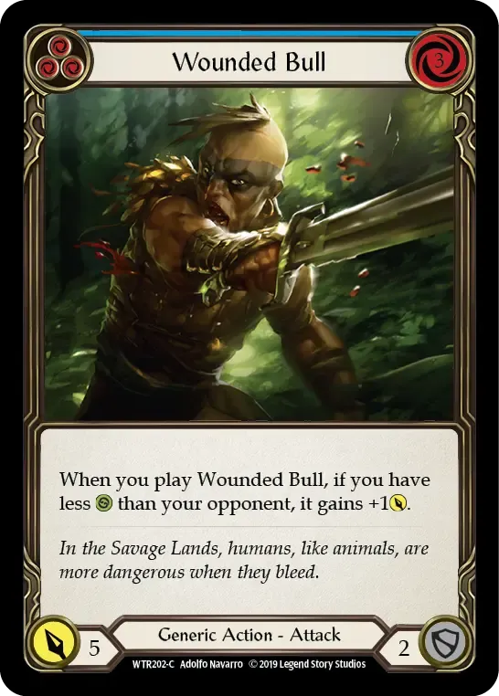Wounded Bull (Blue) — Welcome to Rathe — Flesh and Blood