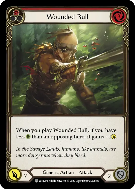 Wounded Bull (Red) — Welcome to Rathe - Unlimited — Flesh and Blood