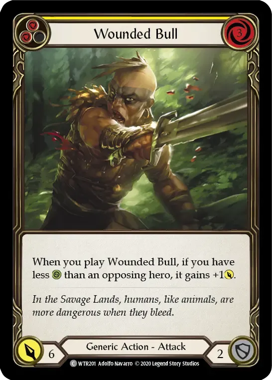 Wounded Bull (Yellow) — Welcome to Rathe - Unlimited — Flesh and Blood