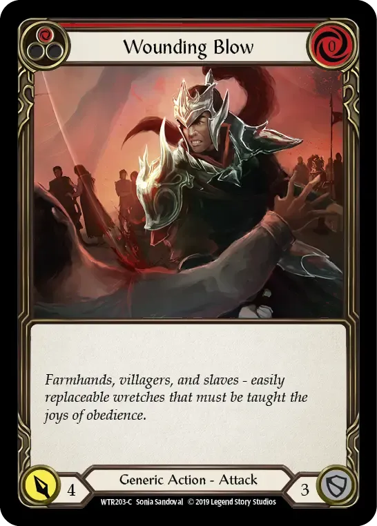 Wounding Blow (Red) — Welcome to Rathe — Flesh and Blood