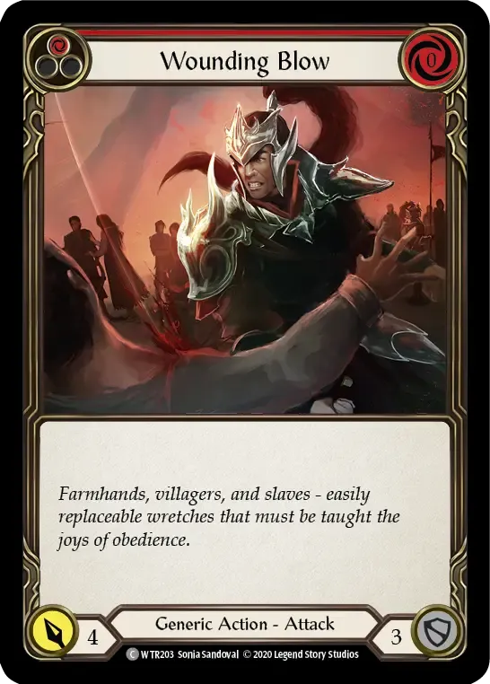 Wounding Blow (Red) — Welcome to Rathe - Unlimited — Flesh and Blood
