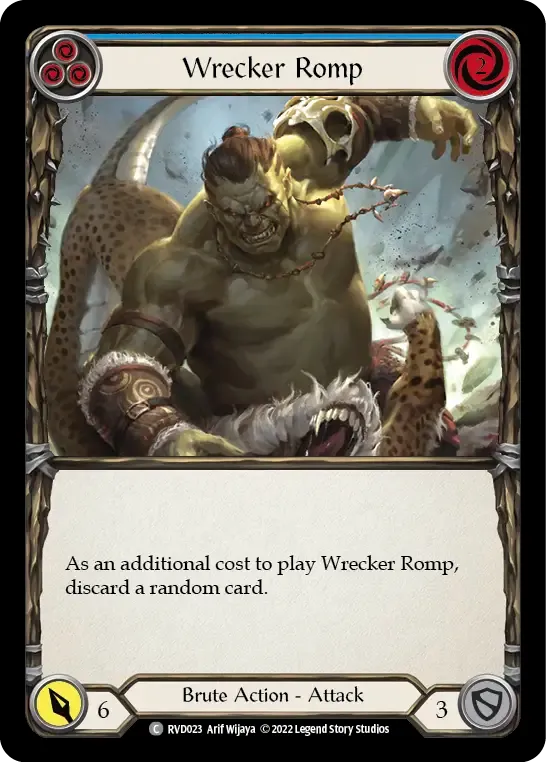 Wrecker Romp (Blue) — Classic Battles: Rhinar vs Dorinthea — Flesh and Blood
