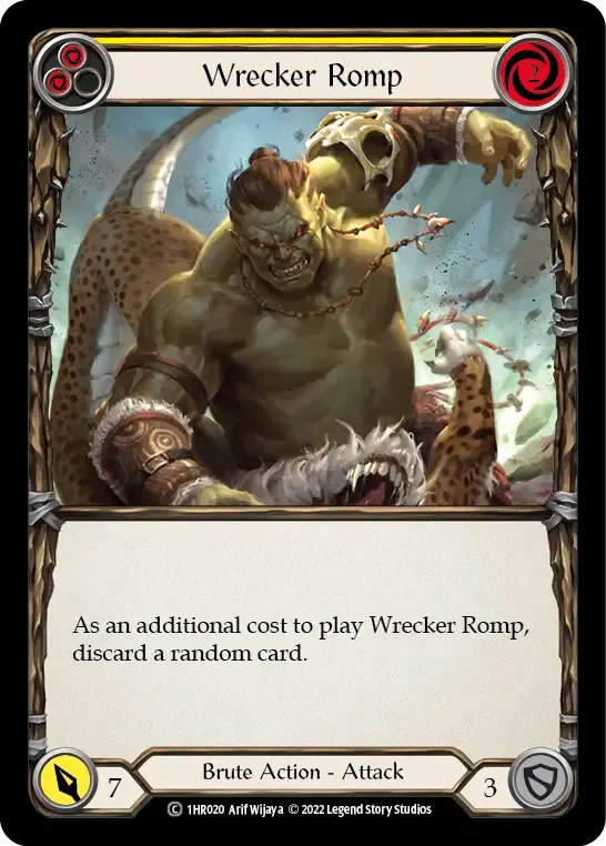 Wrecker Romp (Yellow) — Rhinar - Blitz Deck — Flesh and Blood