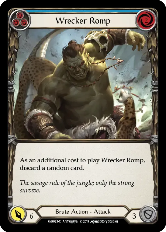 Wrecker Romp (Blue) — Rhinar, Reckless Rampage - Hero Deck — Flesh and Blood