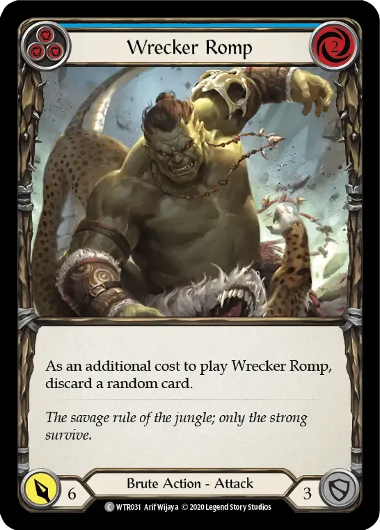 Wrecker Romp (Blue) — Welcome to Rathe - Unlimited — Flesh and Blood