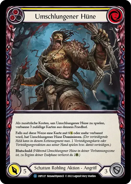 Writhing Beast Hulk (Yellow) from History Pack 2 - Black Label - Flesh and Blood