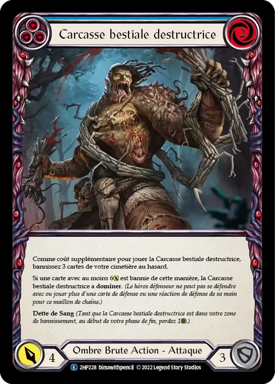 Carcasse bestiale destructrice from History Pack 2 - Black Label - Flesh and Blood