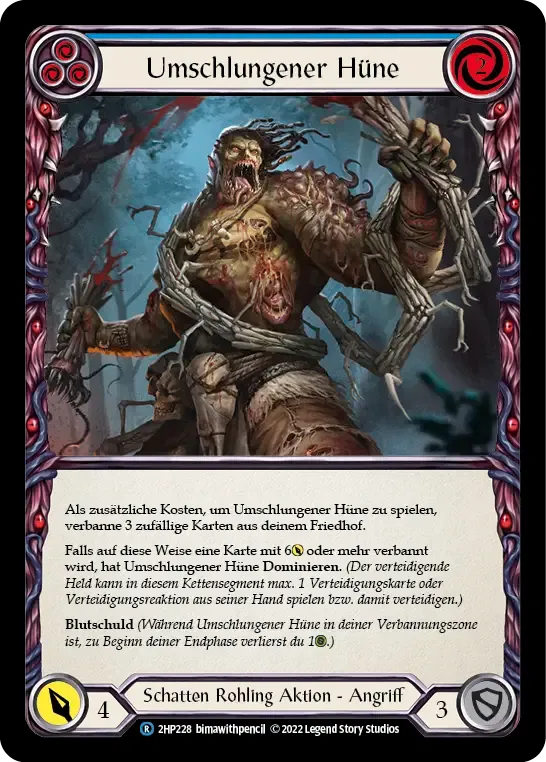 Writhing Beast Hulk (Blue) from History Pack 2 - Black Label - Flesh and Blood