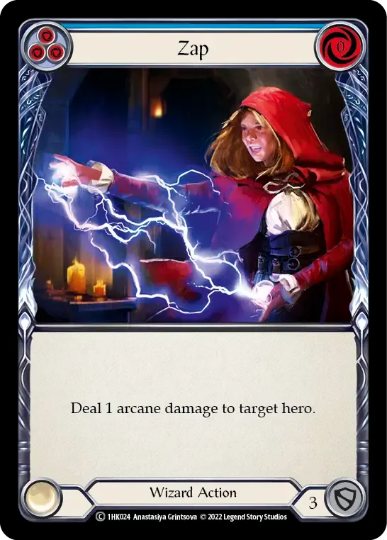 Zap (Blue) — Kano - Blitz Deck — Flesh and Blood