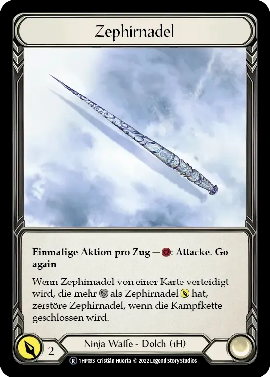 Zephyr Needle — History Pack 1 - Black Label — Flesh and Blood