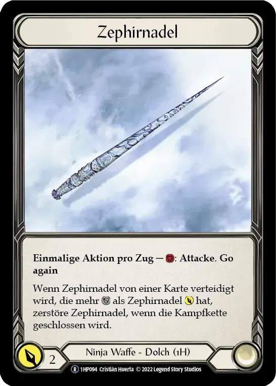 Zephyr Needle — History Pack 1 - Black Label — Flesh and Blood