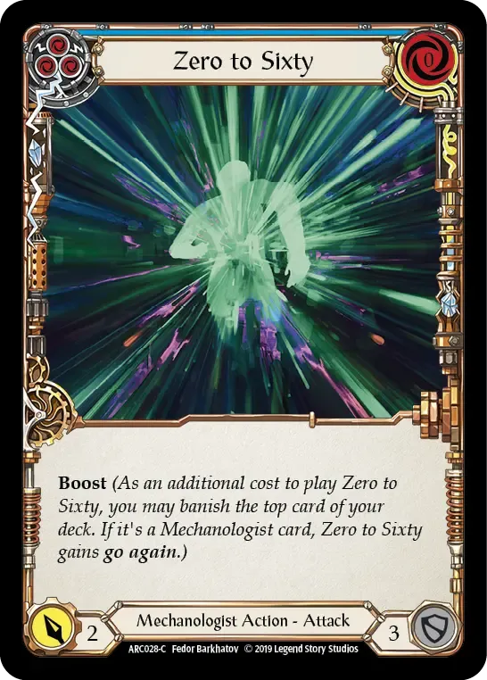 Zero to Sixty (Blue) — Arcane Rising — Flesh and Blood