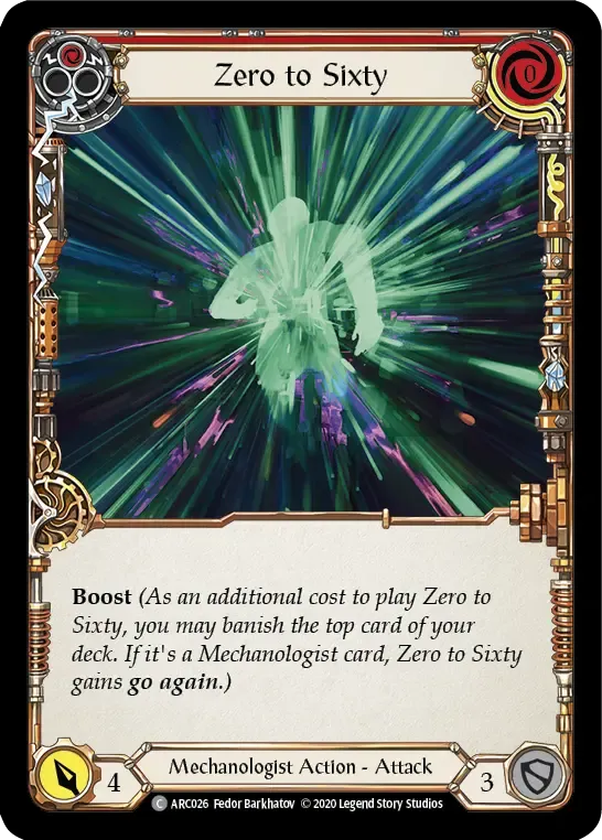 Zero to Sixty (Red) — Arcane Rising - Unlimited — Flesh and Blood