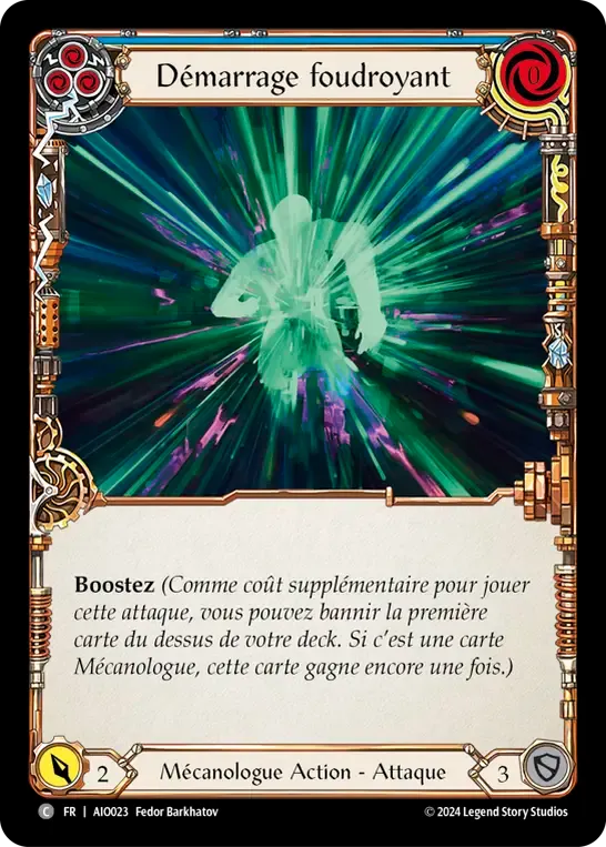 Démarrage foudroyant — Armory Deck - Dash I/O — Flesh and Blood