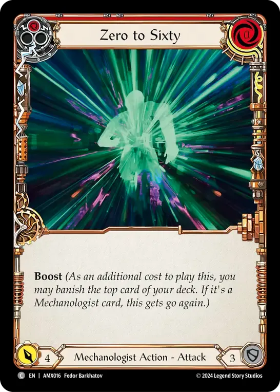 Zero to Sixty (Red) from Armory Deck - Maxx 'The Hype' Nitro - Flesh and Blood