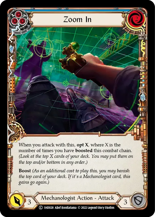 Zoom In (Blue) — Dash - Blitz Deck — Flesh and Blood