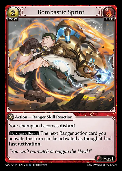 Bombastic Sprint — Alchemical Revolution Alter Edition — Grand Archive