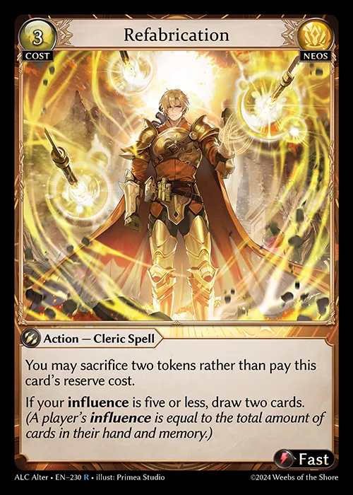 Refabrication — Alchemical Revolution Alter Edition — Grand Archive
