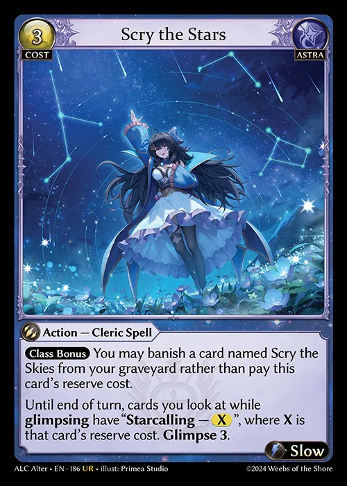 Scry the Stars — Alchemical Revolution Alter Edition — Grand Archive