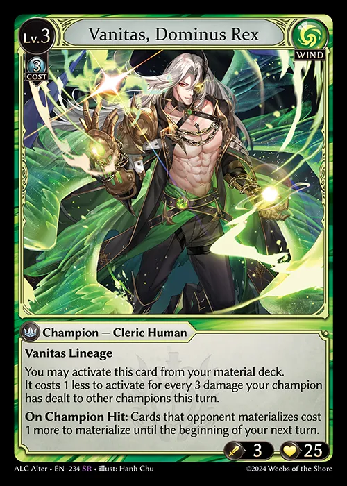 Vanitas, Dominus Rex — Alchemical Revolution Alter Edition — Grand Archive