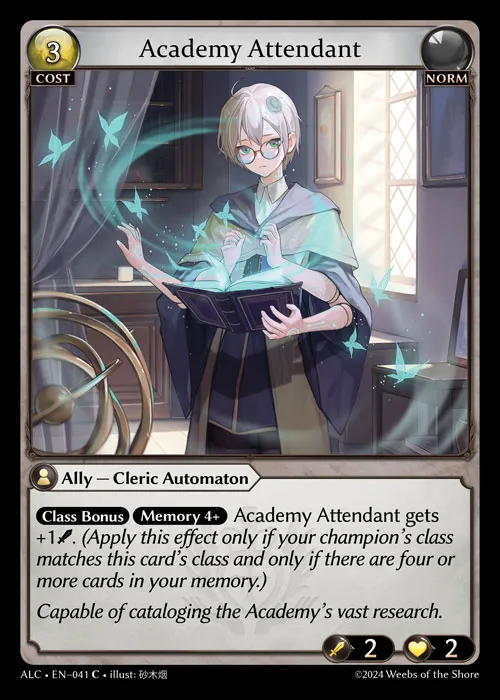 Academy Attendant — Alchemical Revolution — Grand Archive