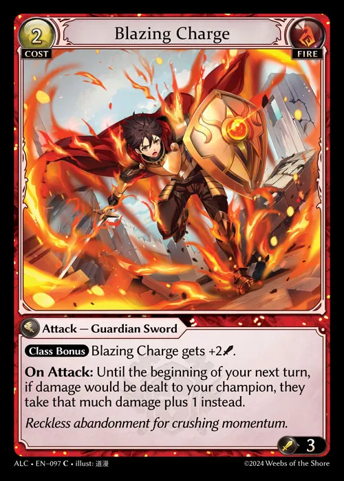 Blazing Charge — Alchemical Revolution — Grand Archive