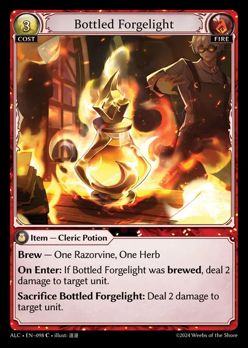 Bottled Forgelight — Alchemical Revolution — Grand Archive