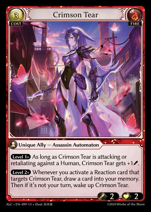 Crimson Tear — Alchemical Revolution — Grand Archive