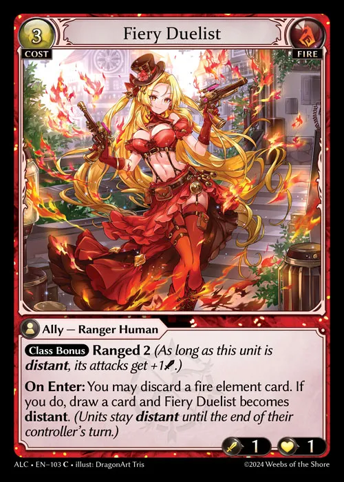 Fiery Duelist — Alchemical Revolution — Grand Archive