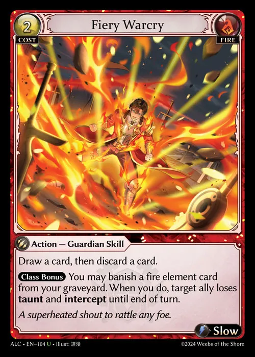 Fiery Warcry — Alchemical Revolution — Grand Archive